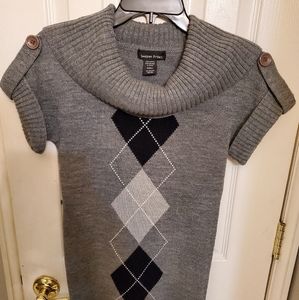 Cowl neck sweater tunic